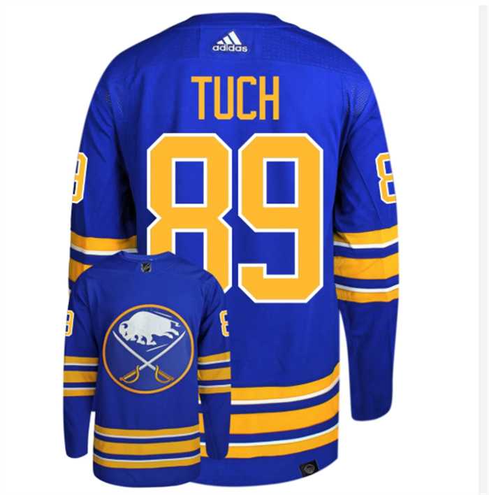 Mens Buffalo Sabres #89 Alex Tuch Blue Stitched Jersey Dzhi